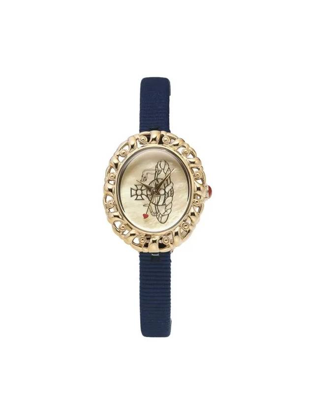 Women's Rococo Leather Watch Navy - VIVIENNE WESTWOOD - BALAAN 1