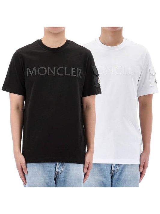 logo t shirts 2 types 8C00023 8C00054 - MONCLER - BALAAN 1