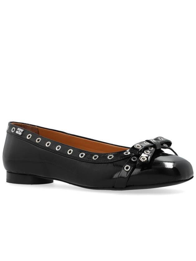 Ganni Ballerinas With Bow, Women's, Black - GANNI - BALAAN 4