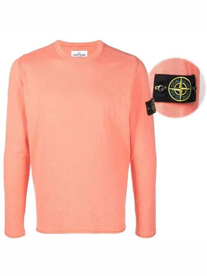 Wappen Patch Crew Neck Knit Top Orange - STONE ISLAND - BALAAN 2