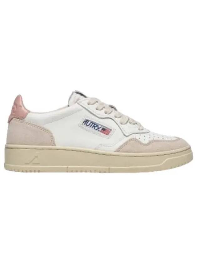 medalist sneakers in leather white suede pink powder - AUTRY - BALAAN 1