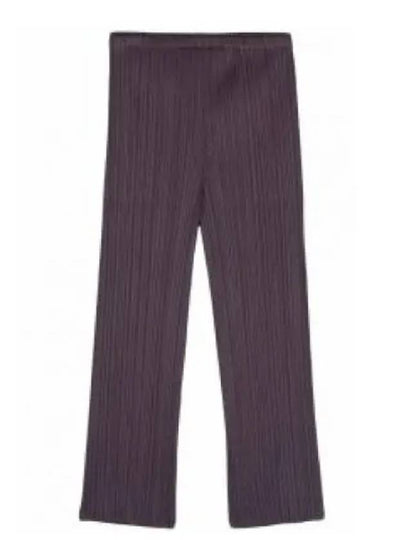 MC November Pleated Straight Pants Purple - ISSEY MIYAKE - BALAAN 2