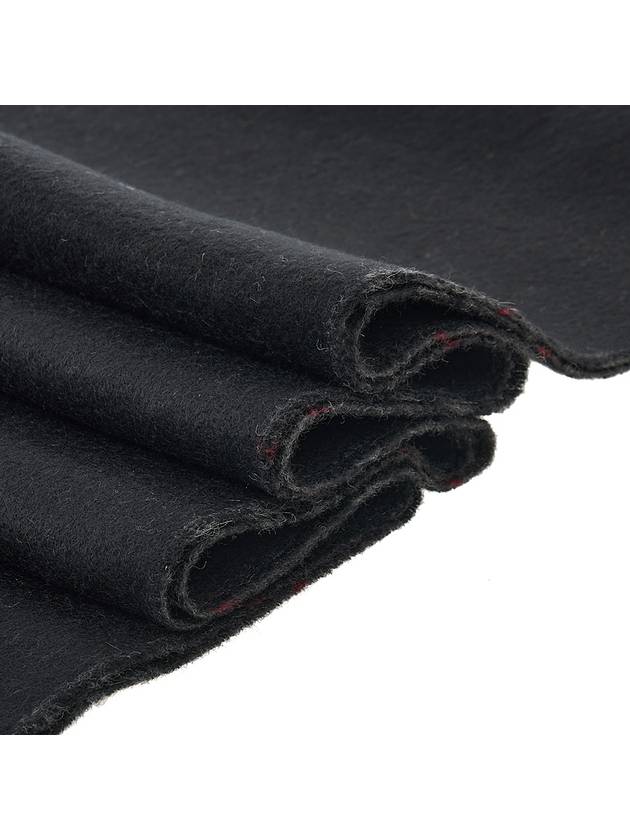 Check Reversible Cashmere Scarf Charcoal Black - BURBERRY - BALAAN 6