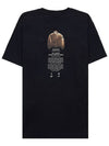 Archivio Cotton Short Sleeve T Shirt Black - STONE ISLAND - BALAAN 4