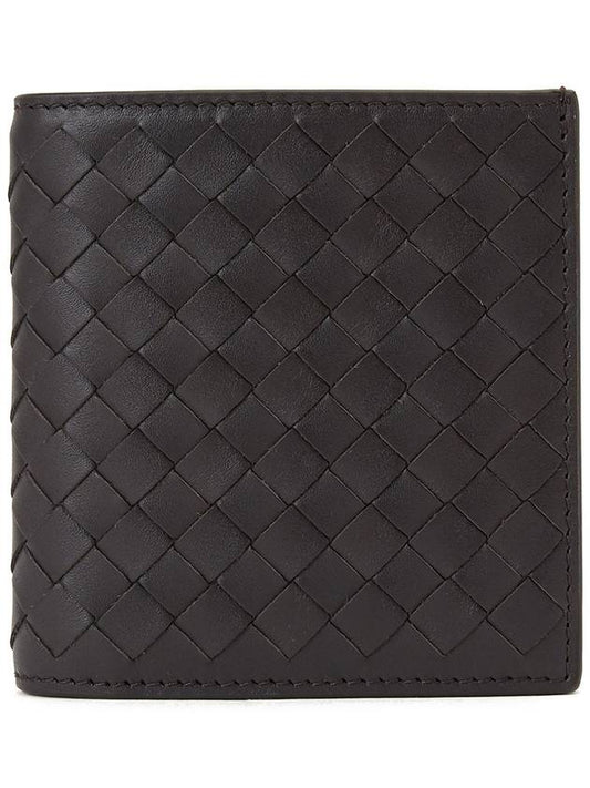 Intrecciato Small Folder Half Wallet Brown - BOTTEGA VENETA - BALAAN 2