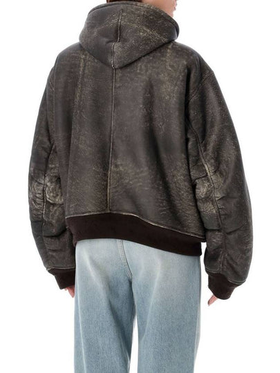 Balenciaga Hooded Shearling Bomber - BALENCIAGA - BALAAN 2