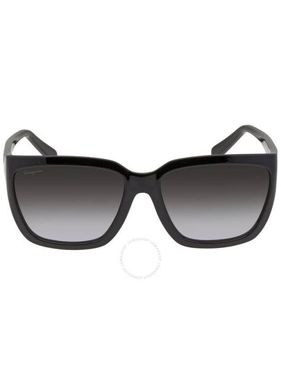 Eyewear Logo Square Sunglasses Black - SALVATORE FERRAGAMO - BALAAN 2