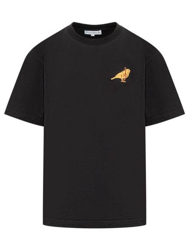 short sleeve t shirt JT0235PG1606 999 BLACK - JW ANDERSON - BALAAN 1