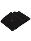 Polo Pony Knit Scarf Black - POLO RALPH LAUREN - BALAAN 3