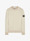 Wappen Patch Crew Neck Sweatshirt Beige - STONE ISLAND - BALAAN 3