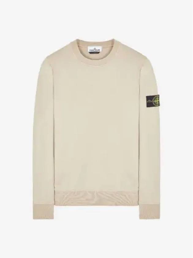 Wappen Patch Crew Neck Sweatshirt Beige - STONE ISLAND - BALAAN 3