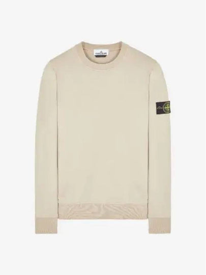 Wappen Patch Crew Neck Sweatshirt Beige - STONE ISLAND - BALAAN 2