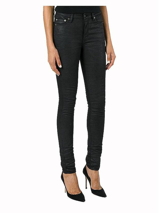 Saint Laurent Women's Coated Skinny Jeans 483881 - SAINT LAURENT - BALAAN 2