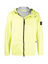 Wappen Patch Hooded Jacket Yellow - STONE ISLAND - BALAAN 3