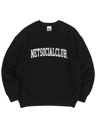 ARCH LOGO SWEATSHIRTS BLACK - NET SOCIAL CLUB - BALAAN 2