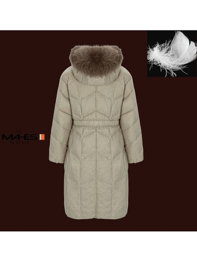 Down Padding Essential Fox Fur Long Down Jacket GD40430 - MAHES - BALAAN 2