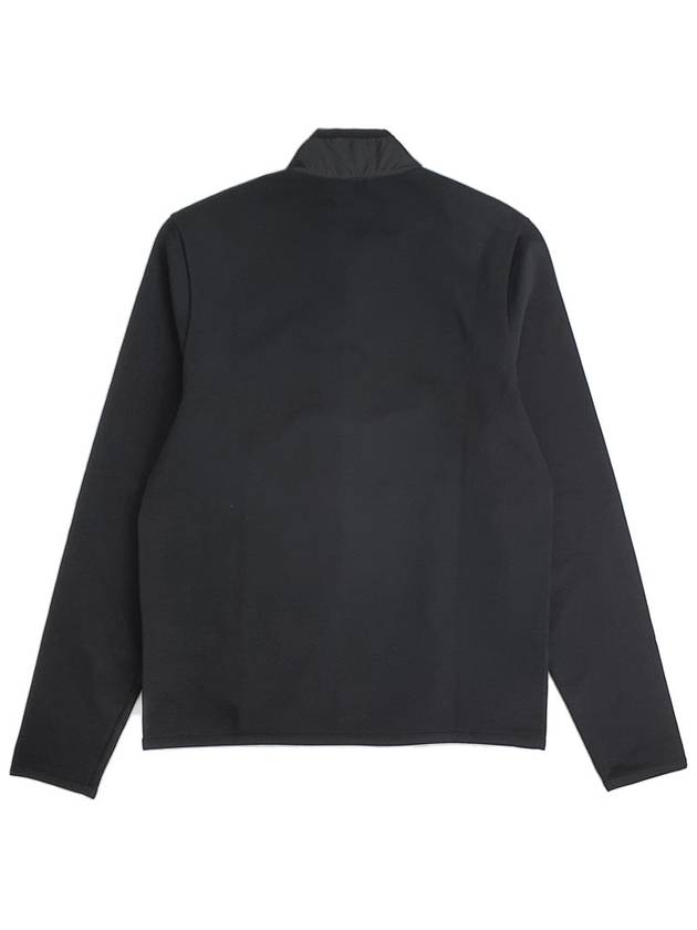 Logo Patch Cotton Zip-up Jacket Black - PRADA - BALAAN 3