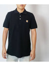 Men s Foxhead Patch Regular Polo LM00208KJ7002 Black - MAISON KITSUNE - BALAAN 2