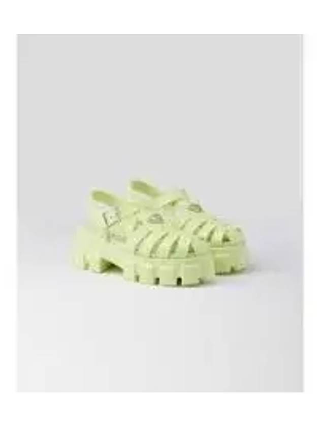 Monolith Rubber Sandals Green - PRADA - BALAAN 2