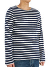 Minquiers Modern Stripe Long Sleeve T-Shirt Navy - SAINT JAMES - BALAAN 5