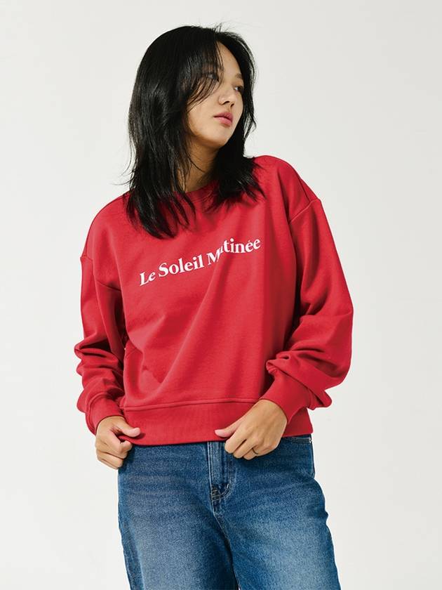 Brushed Options Logo Sweat Shirts RED - LE SOLEIL MATINEE - BALAAN 4