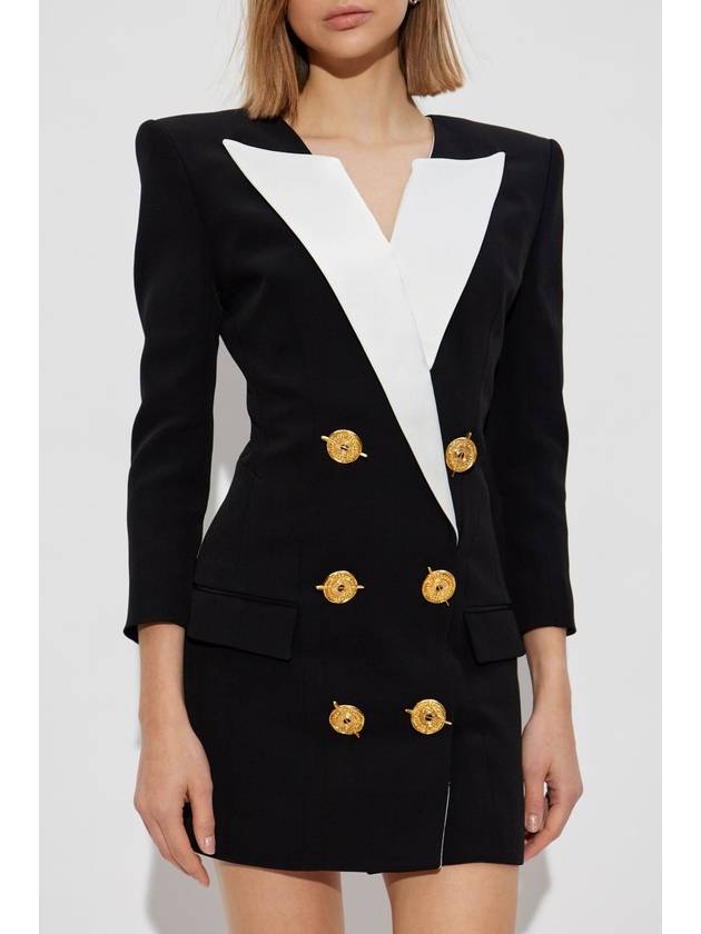 Balmain Dress With Decorative Buttons, Women's, Black - BALMAIN - BALAAN 3