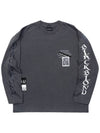 BBD Chaos Patch Pigment Long T Shirt Charcoal - BLACKBLOND - BALAAN 2