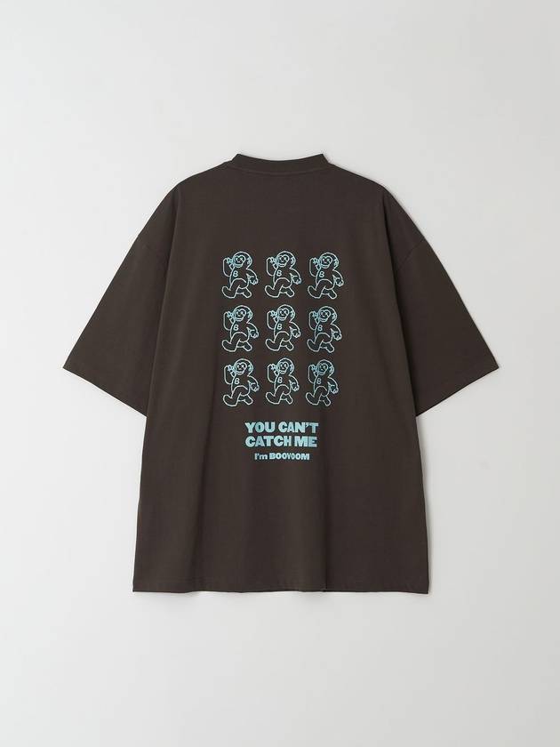 Overfit Nine Runners T-Shirt Brown - BOOVOOM - BALAAN 1