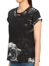 Women's Rosalia Ana Short Sleeve T-Shirt Black - ALLSAINTS - BALAAN 3