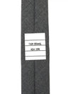 Three-Line Engineer Stripe Wool  Neck Tie Dark Grey - THOM BROWNE - BALAAN 4