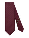 GG Pattern Silk Tie Burgundy - GUCCI - BALAAN 2