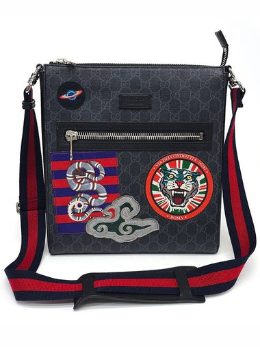 474137 Supreme Snake Tiger Print Messenger Cross Bag - GUCCI - BALAAN 1