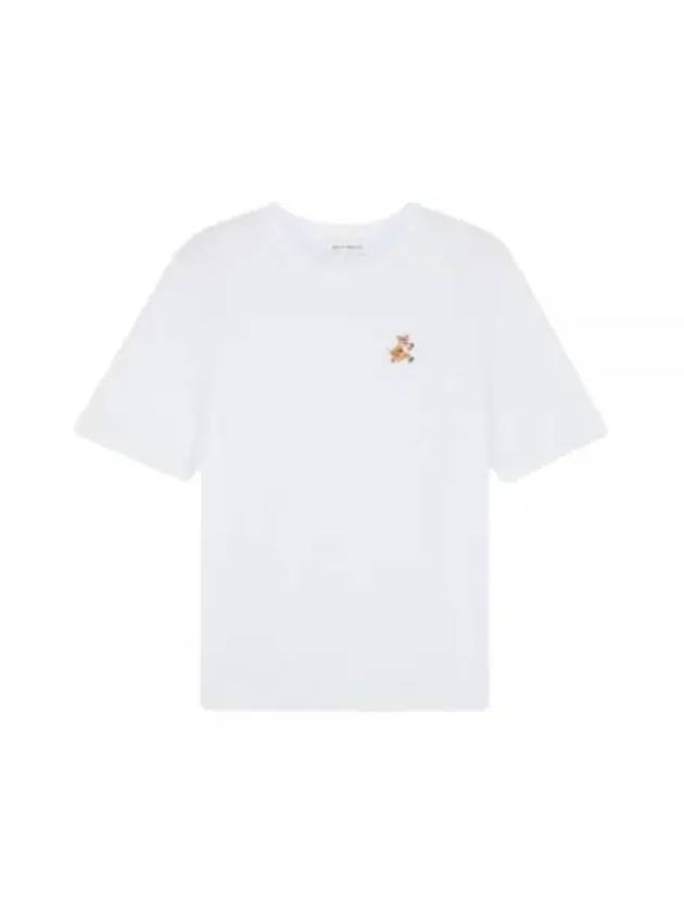 Speedy Fox Patch Comfort Short Sleeve T Shirt White - MAISON KITSUNE - BALAAN 2