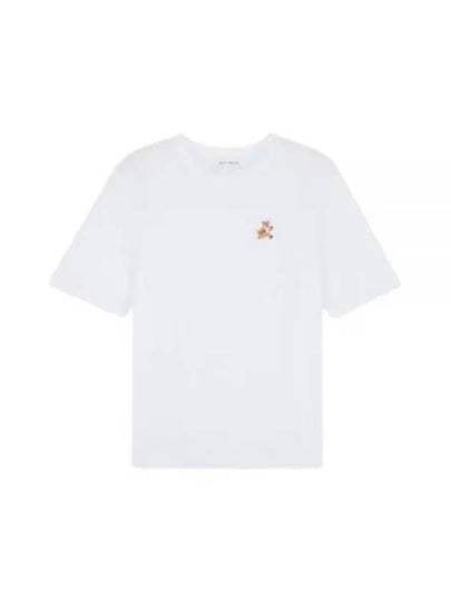 Speedy Fox Patch Comfort Short Sleeve T Shirt White - MAISON KITSUNE - BALAAN 2