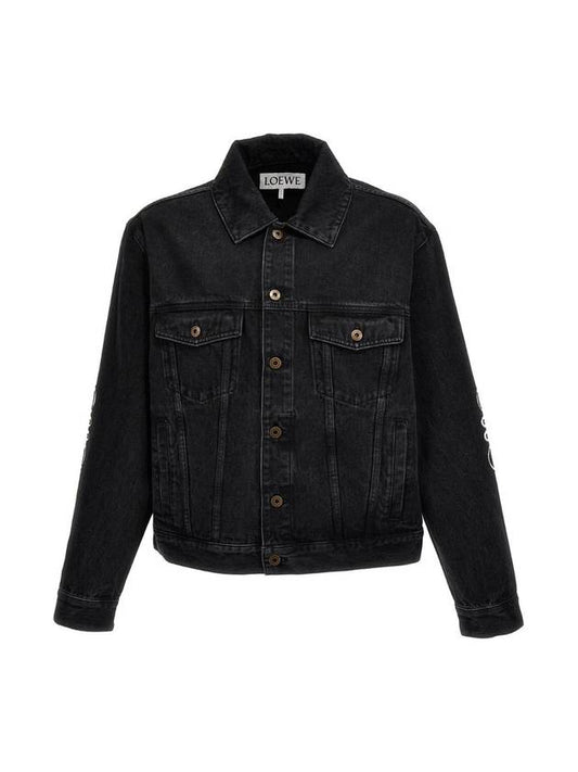 Anagram Jacket In Cotton Black - LOEWE - BALAAN 1