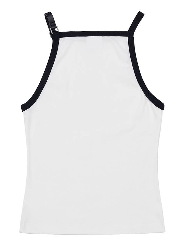 Buckle Contrast Sleeveless White - COURREGES - BALAAN 3