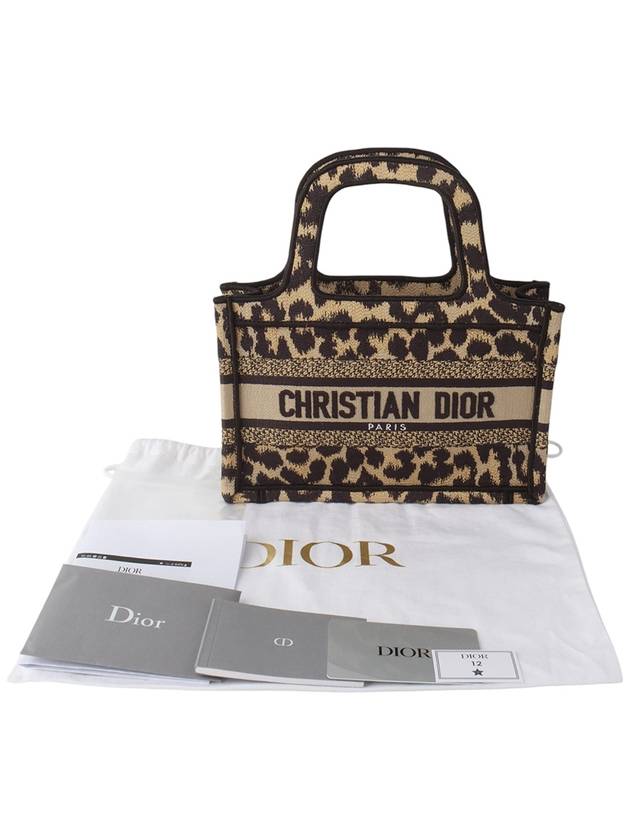 S5475ZRHM Leopard Mini Book Tote Bag 34280Y - DIOR - BALAAN 8