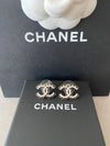 CC logo earring darling ribbons white champagne gold earrings ABE184 - CHANEL - BALAAN 5