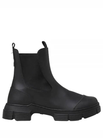 Women's Rubber City Chelsea Boots Black - GANNI - BALAAN 2