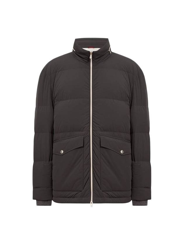 Quilted Shell Hooded Down Padding Black - BRUNELLO CUCINELLI - BALAAN 1