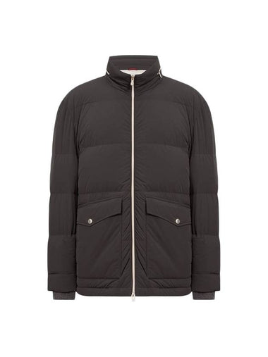 Quilted Shell Hooded Down Padding Black - BRUNELLO CUCINELLI - BALAAN 1