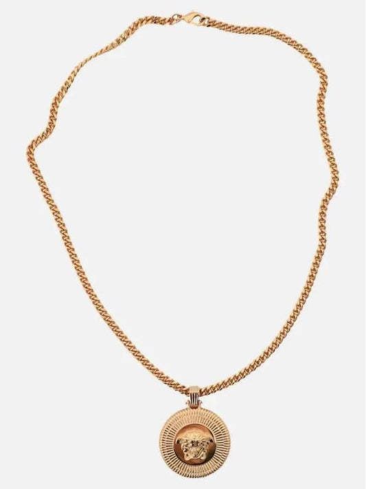 Medusa Bigi Necklace Gold - VERSACE - BALAAN.