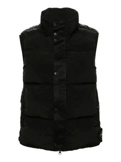 High Neck Padded Vest Black - STONE ISLAND - BALAAN 2