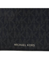 Hudson Logo 2-in-1 Canvas Card Wallet Black - MICHAEL KORS - BALAAN 8