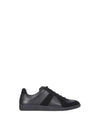 Men's Replica Leather Suede Low Top Sneakers Black - MAISON MARGIELA - BALAAN 3