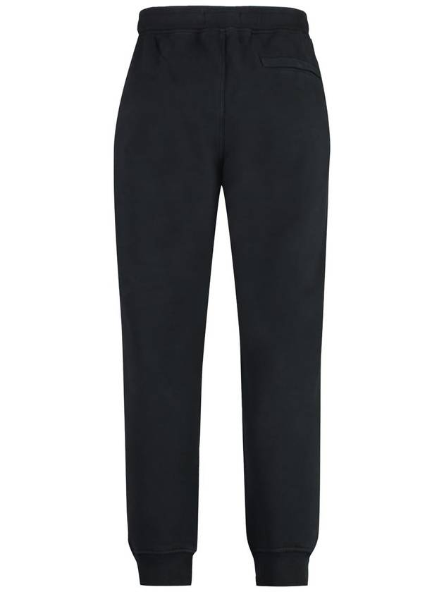 Signature Wappen Patch Cotton Baggy Pants Black - STONE ISLAND - BALAAN 3