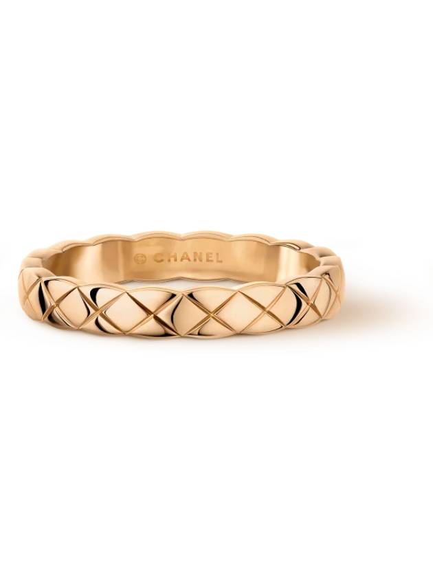 Coco Crush Quilted Motif Mini Ring Gold - CHANEL - BALAAN 2