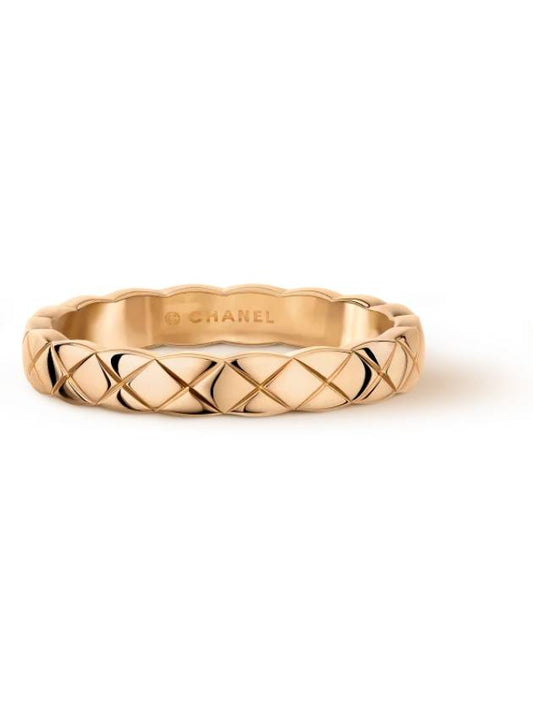 Coco Crush Quilted Motif Mini Ring Gold - CHANEL - BALAAN 2