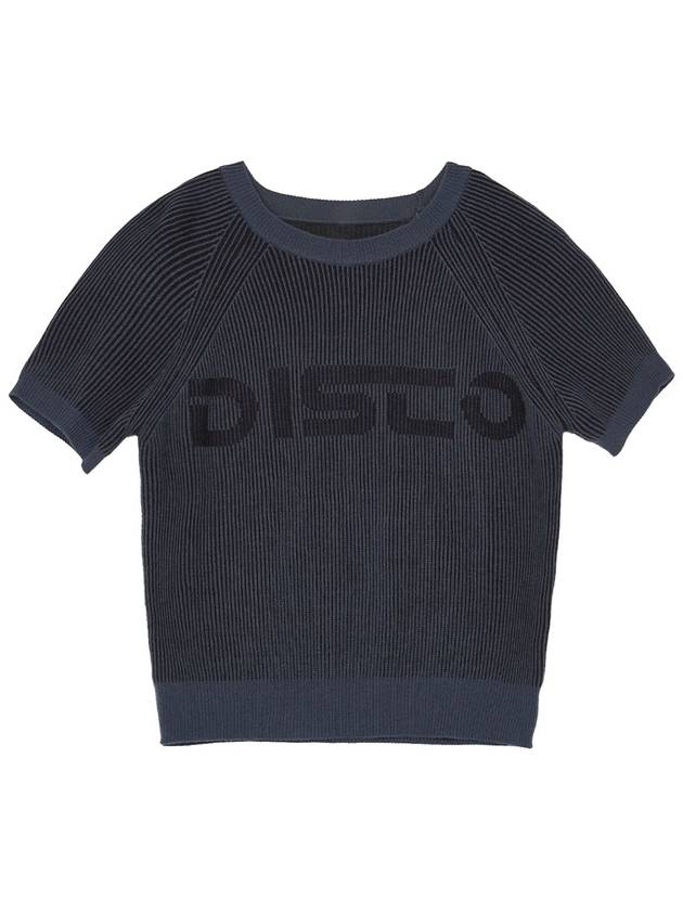 DISCO twotone short sleeve knit navy - HIGH SCHOOL DISCO - BALAAN 2