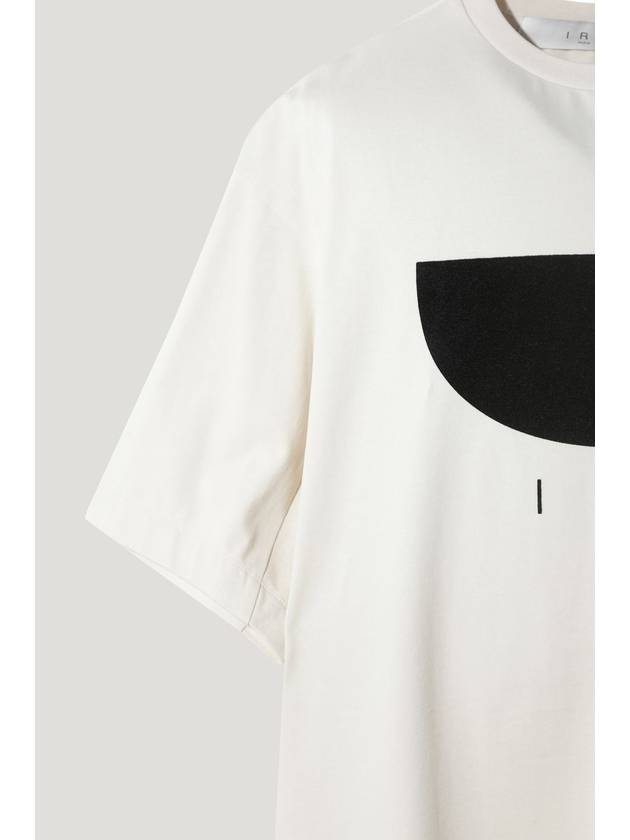 MADELEINE logo semi over cotton T shirt - IRO - BALAAN 23